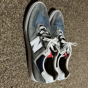 New Balance Gray and Blue Sneakers